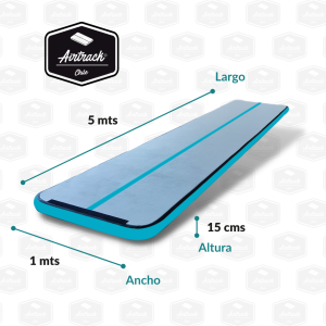 AirMat 5 x 1 x 0,15 Turquesa