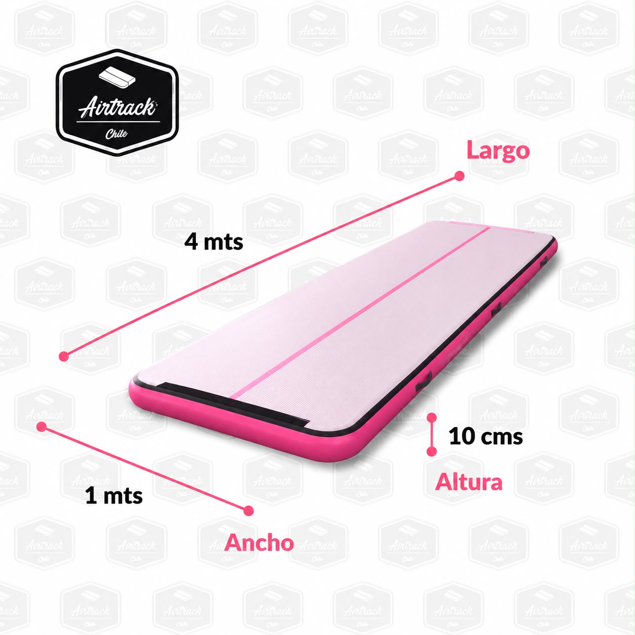 AirMat 4 x 1 x 0,10 Rosado